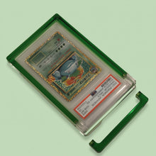 Emerald Green Card Guard shown open on an emerald background with its removable lid bar